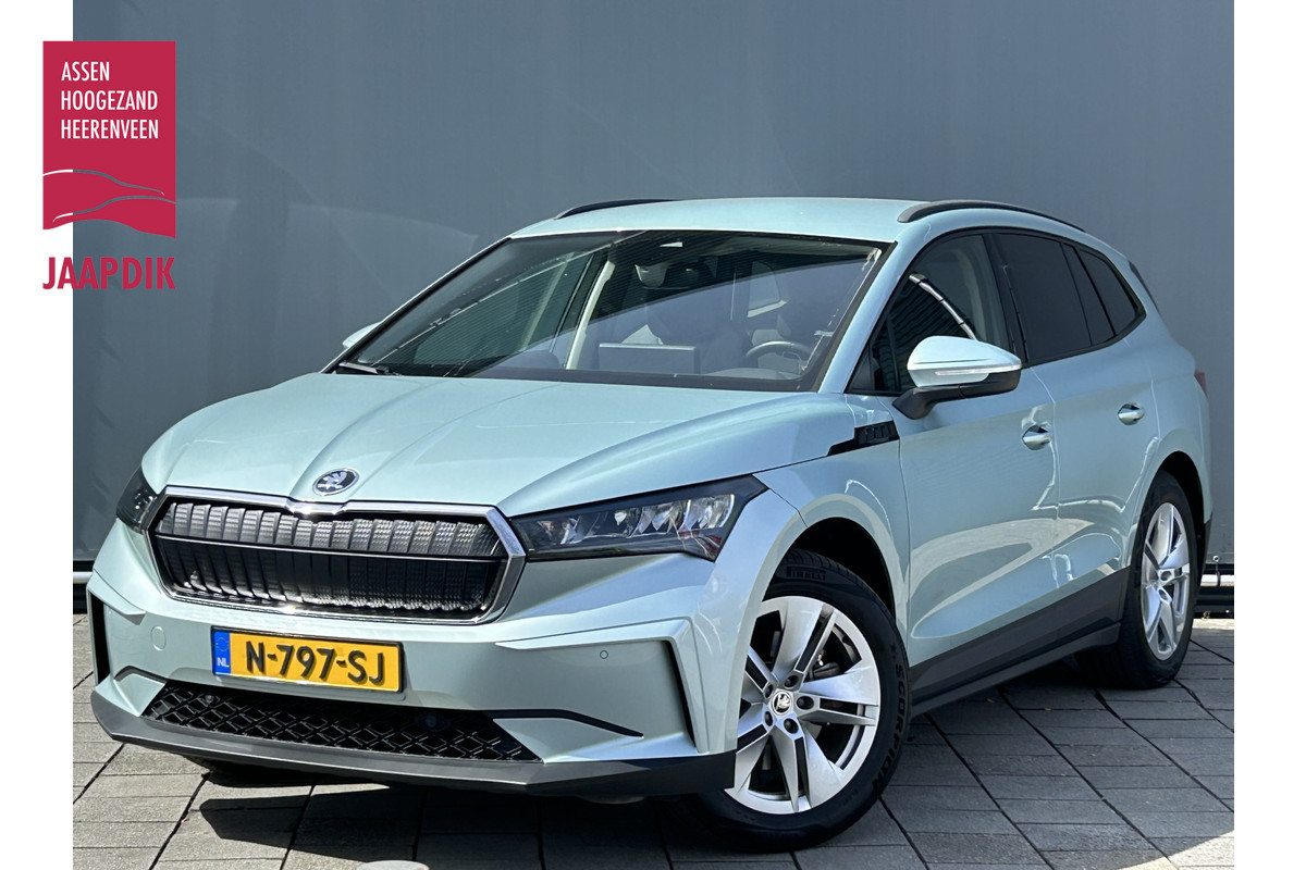 Škoda ENYAQ iV BWJ 12-2021 | 60 SOH90% 180PK | TREKHAAK | CAMERA A | CARPLAY | PRIVACY GLASS | STOELVERW | NAVI | CLIMA | PDC V+A |
