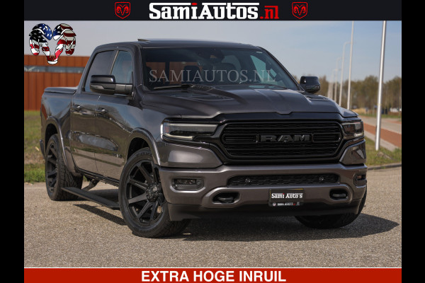 Dodge Ram LIMITED | 5.7 V8 HEMI 402PK | TUFF WIELEN | MEEST VOLLE LIMITED | PRACHTIGE KLEUR GRANITE CRYSTAL PEARL | CREW CAB | DUBBELE CABINE DC 5 PERSOONS | CREW CAB 5 PERSOONS | DUBBELE CABINE DC | MEEST ROYALE EN COMFORTABELE BEDRIJFSAUTO | HEAD-UP | LUCHTVERING | RONDOM CAMERA | MWK KLEP | PANORAMA DAK |