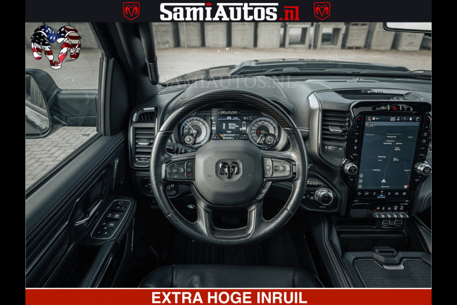 Dodge Ram LIMITED | 5.7 V8 HEMI 402PK | TUFF WIELEN | MEEST VOLLE LIMITED | PRACHTIGE KLEUR GRANITE CRYSTAL PEARL | CREW CAB | DUBBELE CABINE DC 5 PERSOONS | CREW CAB 5 PERSOONS | DUBBELE CABINE DC | MEEST ROYALE EN COMFORTABELE BEDRIJFSAUTO | HEAD-UP | LUCHTVERING | RONDOM CAMERA | MWK KLEP | PANORAMA DAK |