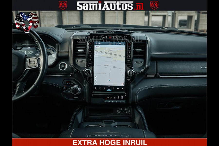 Dodge Ram LIMITED | 5.7 V8 HEMI 402PK | TUFF WIELEN | MEEST VOLLE LIMITED | PRACHTIGE KLEUR GRANITE CRYSTAL PEARL | CREW CAB | DUBBELE CABINE DC 5 PERSOONS | CREW CAB 5 PERSOONS | DUBBELE CABINE DC | MEEST ROYALE EN COMFORTABELE BEDRIJFSAUTO | HEAD-UP | LUCHTVERING | RONDOM CAMERA | MWK KLEP | PANORAMA DAK |