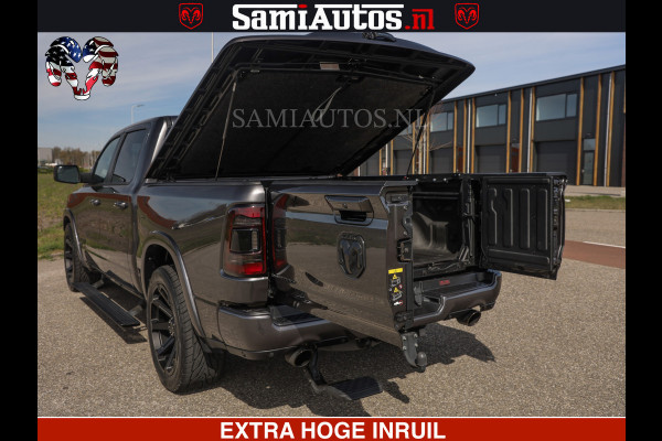 Dodge Ram LIMITED | 5.7 V8 HEMI 402PK | TUFF WIELEN | MEEST VOLLE LIMITED | PRACHTIGE KLEUR GRANITE CRYSTAL PEARL | CREW CAB | DUBBELE CABINE DC 5 PERSOONS | CREW CAB 5 PERSOONS | DUBBELE CABINE DC | MEEST ROYALE EN COMFORTABELE BEDRIJFSAUTO | HEAD-UP | LUCHTVERING | RONDOM CAMERA | MWK KLEP | PANORAMA DAK |
