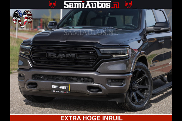 Dodge Ram LIMITED | 5.7 V8 HEMI 402PK | TUFF WIELEN | MEEST VOLLE LIMITED | PRACHTIGE KLEUR GRANITE CRYSTAL PEARL | CREW CAB | DUBBELE CABINE DC 5 PERSOONS | CREW CAB 5 PERSOONS | DUBBELE CABINE DC | MEEST ROYALE EN COMFORTABELE BEDRIJFSAUTO | HEAD-UP | LUCHTVERING | RONDOM CAMERA | MWK KLEP | PANORAMA DAK |