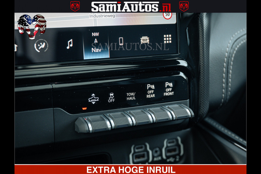 Dodge Ram LIMITED | 5.7 V8 HEMI 402PK | TUFF WIELEN | MEEST VOLLE LIMITED | PRACHTIGE KLEUR GRANITE CRYSTAL PEARL | CREW CAB | DUBBELE CABINE DC 5 PERSOONS | CREW CAB 5 PERSOONS | DUBBELE CABINE DC | MEEST ROYALE EN COMFORTABELE BEDRIJFSAUTO | HEAD-UP | LUCHTVERING | RONDOM CAMERA | MWK KLEP | PANORAMA DAK |