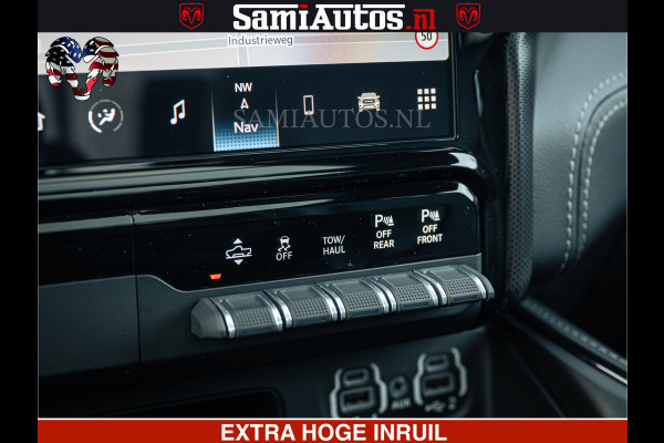 Dodge Ram LIMITED | 5.7 V8 HEMI 402PK | TUFF WIELEN | MEEST VOLLE LIMITED | PRACHTIGE KLEUR GRANITE CRYSTAL PEARL | CREW CAB | DUBBELE CABINE DC 5 PERSOONS | CREW CAB 5 PERSOONS | DUBBELE CABINE DC | MEEST ROYALE EN COMFORTABELE BEDRIJFSAUTO | HEAD-UP | LUCHTVERING | RONDOM CAMERA | MWK KLEP | PANORAMA DAK |