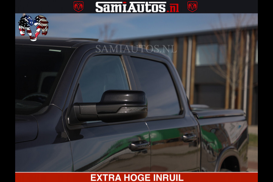 Dodge Ram LIMITED | 5.7 V8 HEMI 402PK | TUFF WIELEN | MEEST VOLLE LIMITED | PRACHTIGE KLEUR GRANITE CRYSTAL PEARL | CREW CAB | DUBBELE CABINE DC 5 PERSOONS | CREW CAB 5 PERSOONS | DUBBELE CABINE DC | MEEST ROYALE EN COMFORTABELE BEDRIJFSAUTO | HEAD-UP | LUCHTVERING | RONDOM CAMERA | MWK KLEP | PANORAMA DAK |