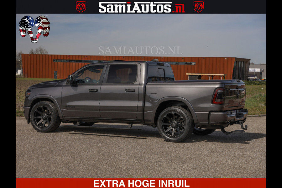 Dodge Ram LIMITED | 5.7 V8 HEMI 402PK | TUFF WIELEN | MEEST VOLLE LIMITED | PRACHTIGE KLEUR GRANITE CRYSTAL PEARL | CREW CAB | DUBBELE CABINE DC 5 PERSOONS | CREW CAB 5 PERSOONS | DUBBELE CABINE DC | MEEST ROYALE EN COMFORTABELE BEDRIJFSAUTO | HEAD-UP | LUCHTVERING | RONDOM CAMERA | MWK KLEP | PANORAMA DAK |
