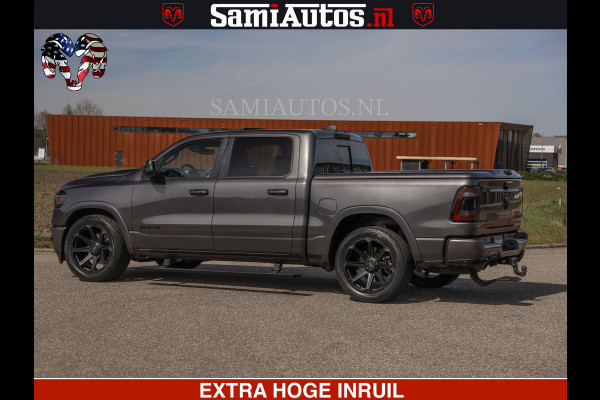 Dodge Ram LIMITED | 5.7 V8 HEMI 402PK | TUFF WIELEN | MEEST VOLLE LIMITED | PRACHTIGE KLEUR GRANITE CRYSTAL PEARL | CREW CAB | DUBBELE CABINE DC 5 PERSOONS | CREW CAB 5 PERSOONS | DUBBELE CABINE DC | MEEST ROYALE EN COMFORTABELE BEDRIJFSAUTO | HEAD-UP | LUCHTVERING | RONDOM CAMERA | MWK KLEP | PANORAMA DAK |