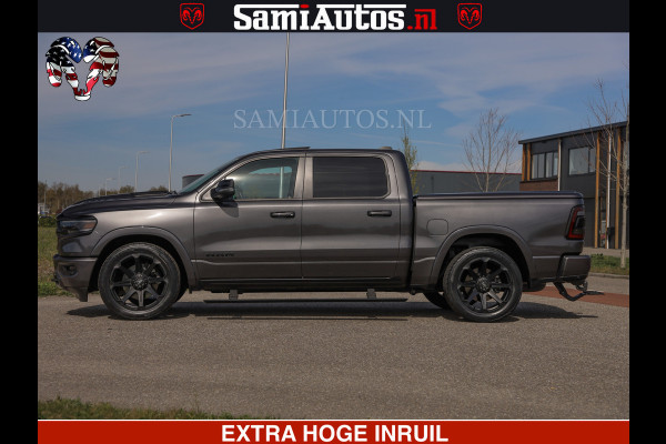 Dodge Ram LIMITED | 5.7 V8 HEMI 402PK | TUFF WIELEN | MEEST VOLLE LIMITED | PRACHTIGE KLEUR GRANITE CRYSTAL PEARL | CREW CAB | DUBBELE CABINE DC 5 PERSOONS | CREW CAB 5 PERSOONS | DUBBELE CABINE DC | MEEST ROYALE EN COMFORTABELE BEDRIJFSAUTO | HEAD-UP | LUCHTVERING | RONDOM CAMERA | MWK KLEP | PANORAMA DAK |