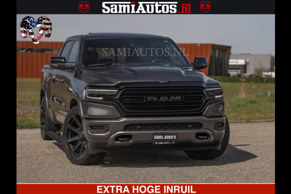 Dodge Ram LIMITED | 5.7 V8 HEMI 402PK | TUFF WIELEN | MEEST VOLLE LIMITED | PRACHTIGE KLEUR GRANITE CRYSTAL PEARL | CREW CAB | DUBBELE CABINE DC 5 PERSOONS | CREW CAB 5 PERSOONS | DUBBELE CABINE DC | MEEST ROYALE EN COMFORTABELE BEDRIJFSAUTO | HEAD-UP | LUCHTVERING | RONDOM CAMERA | MWK KLEP | PANORAMA DAK |