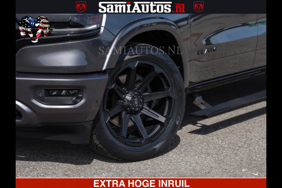 Dodge Ram LIMITED | 5.7 V8 HEMI 402PK | TUFF WIELEN | MEEST VOLLE LIMITED | PRACHTIGE KLEUR GRANITE CRYSTAL PEARL | CREW CAB | DUBBELE CABINE DC 5 PERSOONS | CREW CAB 5 PERSOONS | DUBBELE CABINE DC | MEEST ROYALE EN COMFORTABELE BEDRIJFSAUTO | HEAD-UP | LUCHTVERING | RONDOM CAMERA | MWK KLEP | PANORAMA DAK |
