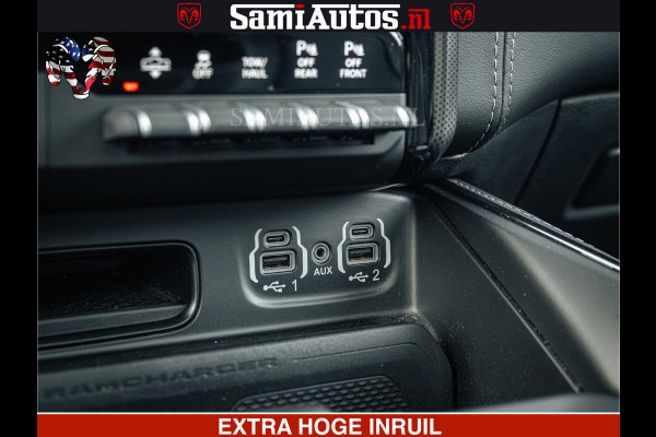 Dodge Ram LIMITED | 5.7 V8 HEMI 402PK | TUFF WIELEN | MEEST VOLLE LIMITED | PRACHTIGE KLEUR GRANITE CRYSTAL PEARL | CREW CAB | DUBBELE CABINE DC 5 PERSOONS | CREW CAB 5 PERSOONS | DUBBELE CABINE DC | MEEST ROYALE EN COMFORTABELE BEDRIJFSAUTO | HEAD-UP | LUCHTVERING | RONDOM CAMERA | MWK KLEP | PANORAMA DAK |