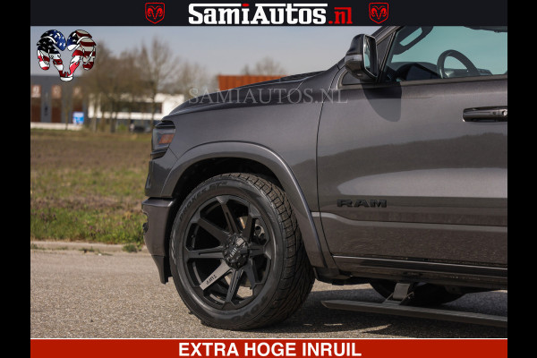 Dodge Ram LIMITED | 5.7 V8 HEMI 402PK | TUFF WIELEN | MEEST VOLLE LIMITED | PRACHTIGE KLEUR GRANITE CRYSTAL PEARL | CREW CAB | DUBBELE CABINE DC 5 PERSOONS | CREW CAB 5 PERSOONS | DUBBELE CABINE DC | MEEST ROYALE EN COMFORTABELE BEDRIJFSAUTO | HEAD-UP | LUCHTVERING | RONDOM CAMERA | MWK KLEP | PANORAMA DAK |