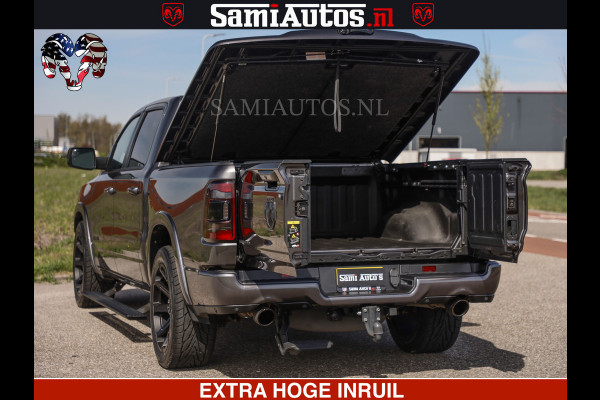Dodge Ram LIMITED | 5.7 V8 HEMI 402PK | TUFF WIELEN | MEEST VOLLE LIMITED | PRACHTIGE KLEUR GRANITE CRYSTAL PEARL | CREW CAB | DUBBELE CABINE DC 5 PERSOONS | CREW CAB 5 PERSOONS | DUBBELE CABINE DC | MEEST ROYALE EN COMFORTABELE BEDRIJFSAUTO | HEAD-UP | LUCHTVERING | RONDOM CAMERA | MWK KLEP | PANORAMA DAK |