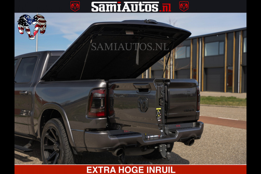 Dodge Ram LIMITED | 5.7 V8 HEMI 402PK | TUFF WIELEN | MEEST VOLLE LIMITED | PRACHTIGE KLEUR GRANITE CRYSTAL PEARL | CREW CAB | DUBBELE CABINE DC 5 PERSOONS | CREW CAB 5 PERSOONS | DUBBELE CABINE DC | MEEST ROYALE EN COMFORTABELE BEDRIJFSAUTO | HEAD-UP | LUCHTVERING | RONDOM CAMERA | MWK KLEP | PANORAMA DAK |