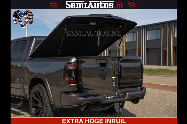 Dodge Ram LIMITED | 5.7 V8 HEMI 402PK | TUFF WIELEN | MEEST VOLLE LIMITED | PRACHTIGE KLEUR GRANITE CRYSTAL PEARL | CREW CAB | DUBBELE CABINE DC 5 PERSOONS | CREW CAB 5 PERSOONS | DUBBELE CABINE DC | MEEST ROYALE EN COMFORTABELE BEDRIJFSAUTO | HEAD-UP | LUCHTVERING | RONDOM CAMERA | MWK KLEP | PANORAMA DAK |