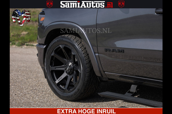 Dodge Ram LIMITED | 5.7 V8 HEMI 402PK | TUFF WIELEN | MEEST VOLLE LIMITED | PRACHTIGE KLEUR GRANITE CRYSTAL PEARL | CREW CAB | DUBBELE CABINE DC 5 PERSOONS | CREW CAB 5 PERSOONS | DUBBELE CABINE DC | MEEST ROYALE EN COMFORTABELE BEDRIJFSAUTO | HEAD-UP | LUCHTVERING | RONDOM CAMERA | MWK KLEP | PANORAMA DAK |