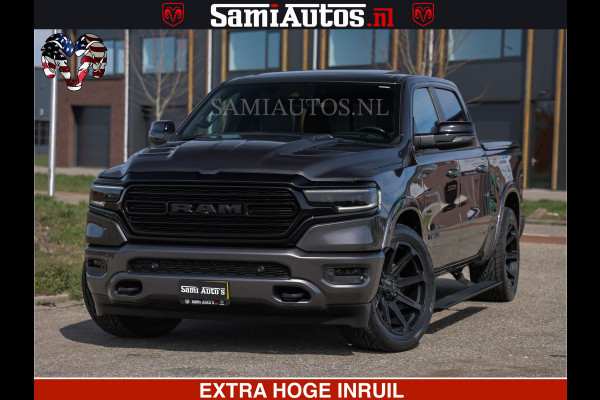 Dodge Ram LIMITED | 5.7 V8 HEMI 402PK | TUFF WIELEN | MEEST VOLLE LIMITED | PRACHTIGE KLEUR GRANITE CRYSTAL PEARL | CREW CAB | DUBBELE CABINE DC 5 PERSOONS | CREW CAB 5 PERSOONS | DUBBELE CABINE DC | MEEST ROYALE EN COMFORTABELE BEDRIJFSAUTO | HEAD-UP | LUCHTVERING | RONDOM CAMERA | MWK KLEP | PANORAMA DAK |