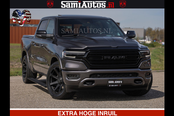 Dodge Ram LIMITED | 5.7 V8 HEMI 402PK | TUFF WIELEN | MEEST VOLLE LIMITED | PRACHTIGE KLEUR GRANITE CRYSTAL PEARL | CREW CAB | DUBBELE CABINE DC 5 PERSOONS | CREW CAB 5 PERSOONS | DUBBELE CABINE DC | MEEST ROYALE EN COMFORTABELE BEDRIJFSAUTO | HEAD-UP | LUCHTVERING | RONDOM CAMERA | MWK KLEP | PANORAMA DAK |