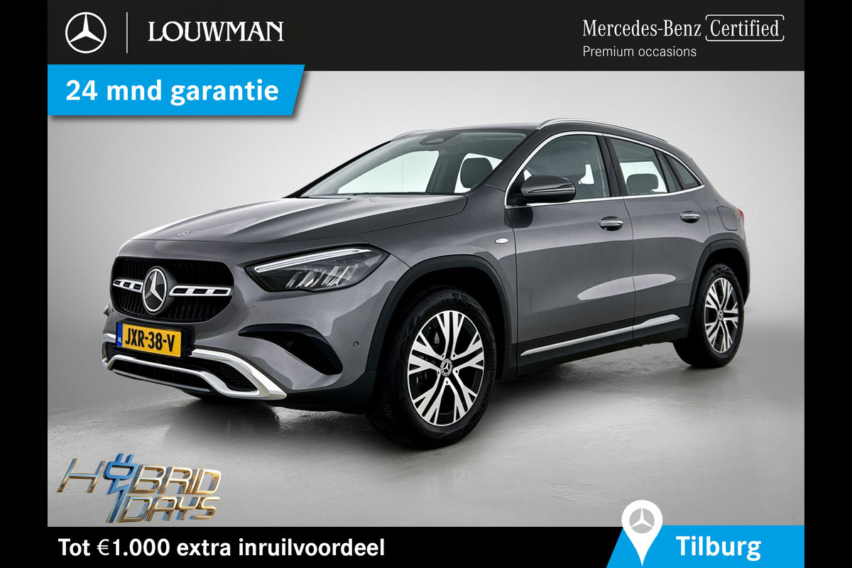 Mercedes-Benz GLA 250 e Plug-In Hybride Trekhaak | Distronic | Sfeerverlichting | Stuur en Stoelverwarming | Ledkoplampen Inclusief 24 maanden Mercedes-Benz Certified garantie voor Europa.