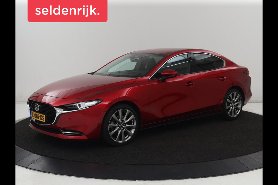 Mazda 3 2.0 e-SkyActiv-X M Hybrid 180 Luxury | Leder | Head-Up | Stoelverwarming | Trekhaak | Bose Sound | Camera | Carplay | Memory | Adaptive cruise | Navigatie | Full LED | Stuurverwarming | Keyless