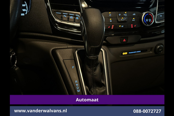 Ford Transit Custom 2.0 TDCI 131pk Automaat L2H1 Dubbele Cabine Euro6 Airco | 2x zijdeur | 5-Zits | Camera | Apple Carplay | LED Android Auto, Cruisecontrol, Trekhaak, Parkeersensoren, LM velgen, Leder, Stoelverwarming, Verwarmde voorruit, Sidebars, Dakdragers, Elektrisch verstelbare bestuurdersstoel