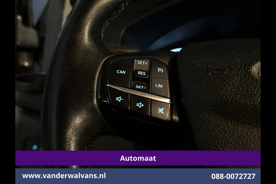 Ford Transit Custom 2.0 TDCI 131pk Automaat L2H1 Dubbele Cabine Euro6 Airco | 2x zijdeur | 5-Zits | Camera | Apple Carplay | LED Android Auto, Cruisecontrol, Trekhaak, Parkeersensoren, LM velgen, Leder, Stoelverwarming, Verwarmde voorruit, Sidebars, Dakdragers, Elektrisch verstelbare bestuurdersstoel