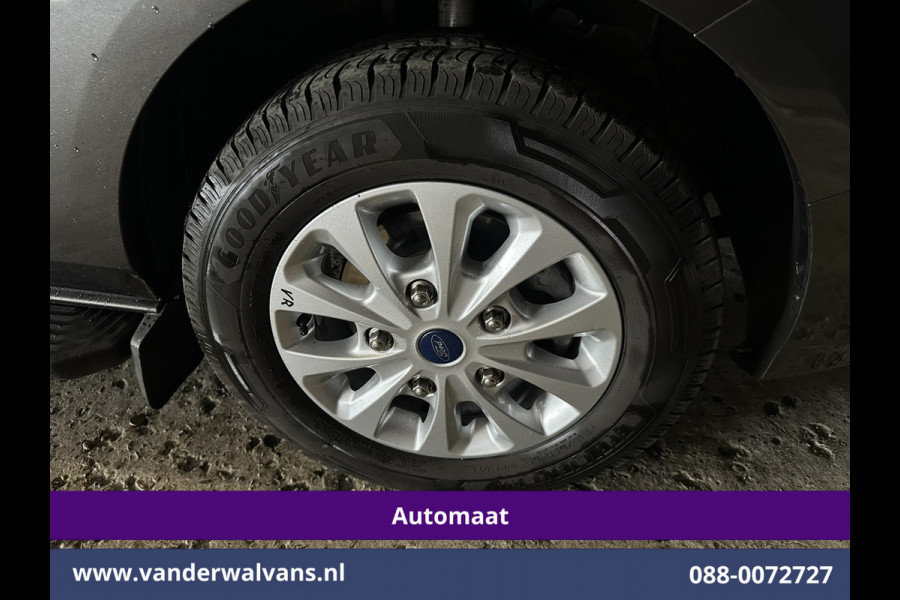 Ford Transit Custom 2.0 TDCI 131pk Automaat L2H1 Dubbele Cabine Euro6 Airco | 2x zijdeur | 5-Zits | Camera | Apple Carplay | LED Android Auto, Cruisecontrol, Trekhaak, Parkeersensoren, LM velgen, Leder, Stoelverwarming, Verwarmde voorruit, Sidebars, Dakdragers, Elektrisch verstelbare bestuurdersstoel