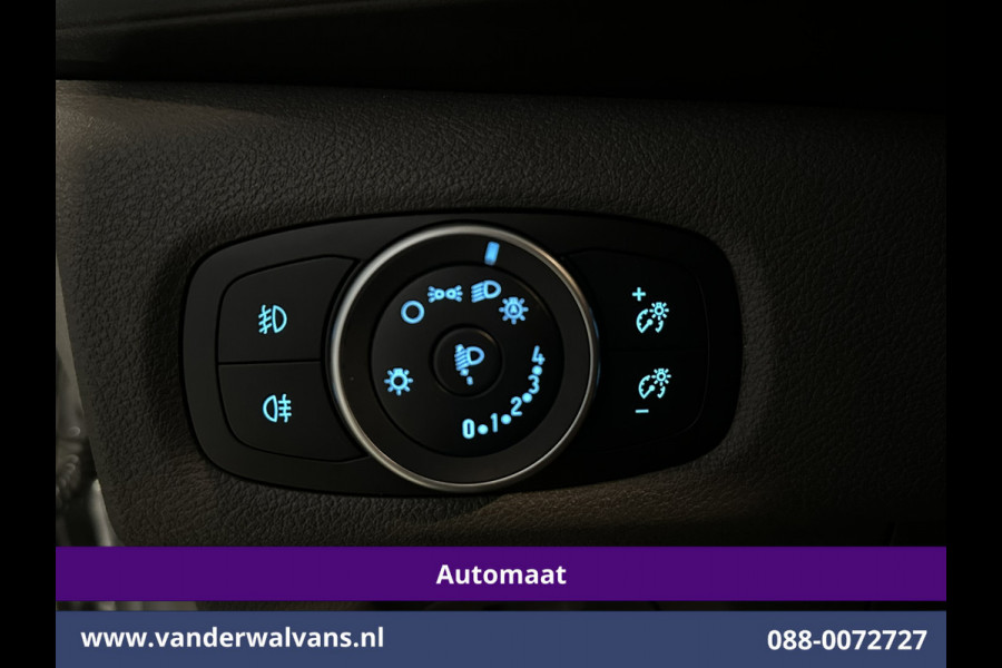Ford Transit Custom 2.0 TDCI 131pk Automaat L2H1 Dubbele Cabine Euro6 Airco | 2x zijdeur | 5-Zits | Camera | Apple Carplay | LED Android Auto, Cruisecontrol, Trekhaak, Parkeersensoren, LM velgen, Leder, Stoelverwarming, Verwarmde voorruit, Sidebars, Dakdragers, Elektrisch verstelbare bestuurdersstoel