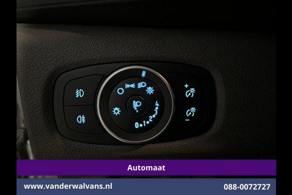 Ford Transit Custom 2.0 TDCI 131pk Automaat L2H1 Dubbele Cabine Euro6 Airco | 2x zijdeur | 5-Zits | Camera | Apple Carplay | LED Android Auto, Cruisecontrol, Trekhaak, Parkeersensoren, LM velgen, Leder, Stoelverwarming, Verwarmde voorruit, Sidebars, Dakdragers, Elektrisch verstelbare bestuurdersstoel