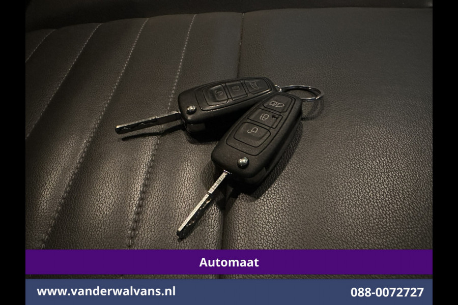 Ford Transit Custom 2.0 TDCI 131pk Automaat L2H1 Dubbele Cabine Euro6 Airco | 2x zijdeur | 5-Zits | Camera | Apple Carplay | LED Android Auto, Cruisecontrol, Trekhaak, Parkeersensoren, LM velgen, Leder, Stoelverwarming, Verwarmde voorruit, Sidebars, Dakdragers, Elektrisch verstelbare bestuurdersstoel