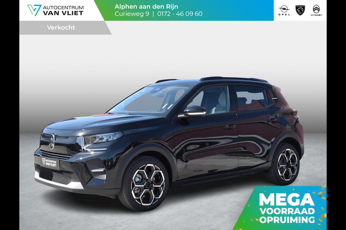 Citroën ë-C3 Max 113pk 44 kWh | TOT 8 JAAR GARANTIE | 3 FASE | ACHTERUITRIJCAMERA MET SENSOREN | NAVIGATIE & CARPLAY | E.C.C. | UIT VOORRAAD LEVERBAAR
