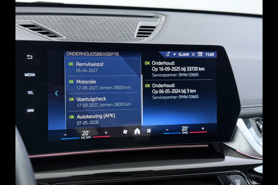 BMW X1 xDrive25e 4WD Hybride 245pk AUT-7 Leer Trekhaak M Shadow-Line Connected-Pro LED Adap.Cruise+File-Assist (semi-Auto-Pilot Xline C 18"lm Elek.Achterklep ConnectDrive Lmv Isofix DAB Led Regen-Lichtsensor Lane Assist Wifi AWD Hybrid met 16,3kw Groot accu pakket Automaat 1.700KG Trekvermogen 1e Eigenaar Origineel Nederlandse Auto Dealeronderhouden