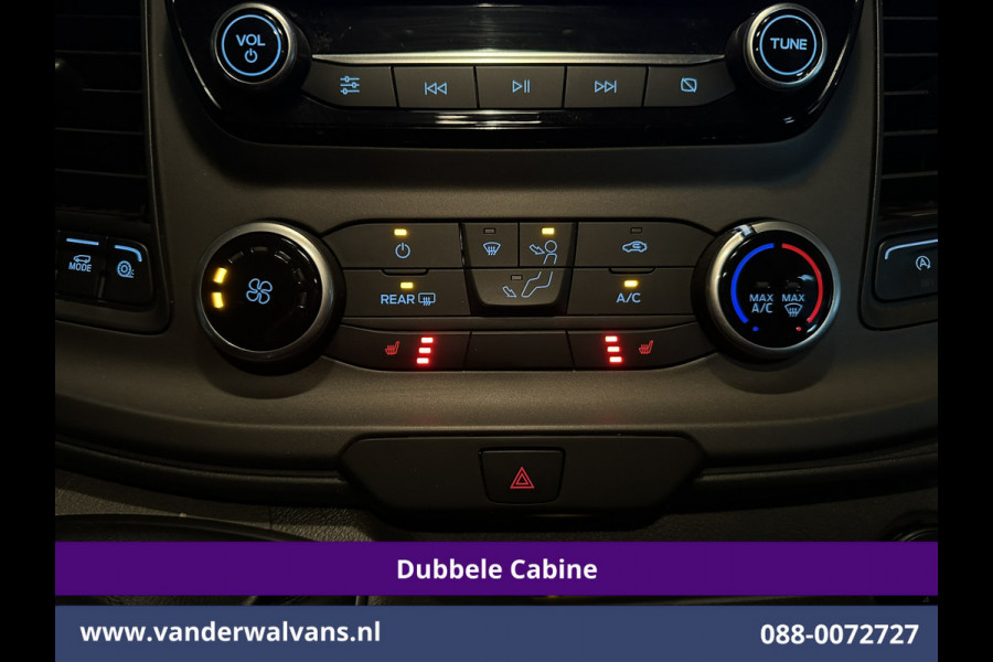 Ford Transit Custom 2.0 TDCI 130pk L2H1 Dubbele Cabine Euro6 Airco | 5-Zits | Navigatie | Apple Carplay | LED | Cruisecontrol Android Auto, Stoelverwarming, Parkeersensoren, Achterklep