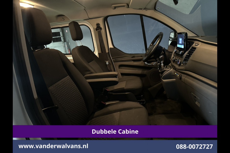 Ford Transit Custom 2.0 TDCI 130pk L2H1 Dubbele Cabine Euro6 Airco | 5-Zits | Navigatie | Apple Carplay | LED | Cruisecontrol Android Auto, Stoelverwarming, Parkeersensoren, Achterklep