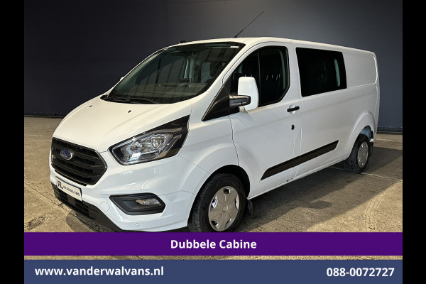 Ford Transit Custom 2.0 TDCI 130pk L2H1 Dubbele Cabine Euro6 Airco | 5-Zits | Navigatie | Apple Carplay | LED | Cruisecontrol Android Auto, Stoelverwarming, Parkeersensoren, Achterklep