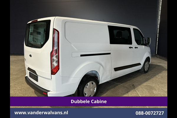 Ford Transit Custom 2.0 TDCI 130pk L2H1 Dubbele Cabine Euro6 Airco | 5-Zits | Navigatie | Apple Carplay | LED | Cruisecontrol Android Auto, Stoelverwarming, Parkeersensoren, Achterklep