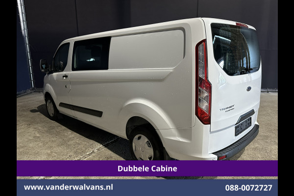 Ford Transit Custom 2.0 TDCI 130pk L2H1 Dubbele Cabine Euro6 Airco | 5-Zits | Navigatie | Apple Carplay | LED | Cruisecontrol Android Auto, Stoelverwarming, Parkeersensoren, Achterklep