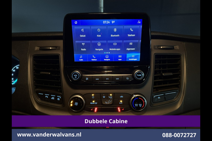 Ford Transit Custom 2.0 TDCI 130pk L2H1 Dubbele Cabine Euro6 Airco | 5-Zits | Navigatie | Apple Carplay | LED | Cruisecontrol Android Auto, Stoelverwarming, Parkeersensoren, Achterklep