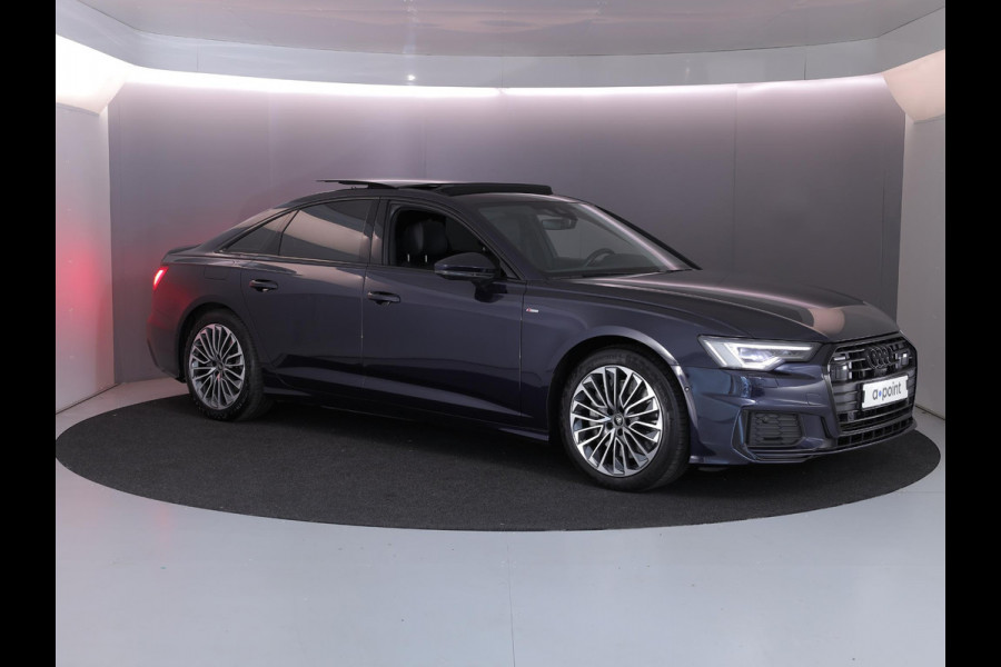 Audi A6 Limousine 50 TFSI e quattro S edition 299 pk S-tronic | SOH 91% | Navigatie | Panoramadak | Trekhaak (wegklapbaar) | Parkeersensoren (Park assist) | Rondomzicht camera | Stoelverwarming | S-Line |