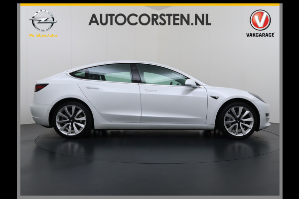 Tesla Model 3 SR+ 325PK LFP-Accu SOH 89.6% Lmv 19" AutoPilot Leer Pano-Dak Adaptive Cruise Lmv 18" Camera's Elektr.-Stuur+Stoelen+Spiegels+Geh Ecc Navi Led DAB Voorverwarmen interieur via App Keyless One-Pedal-Drive Wifi 1e Eigenaar Origineel Nederlandse Auto LFP accu dus 100% opladen!