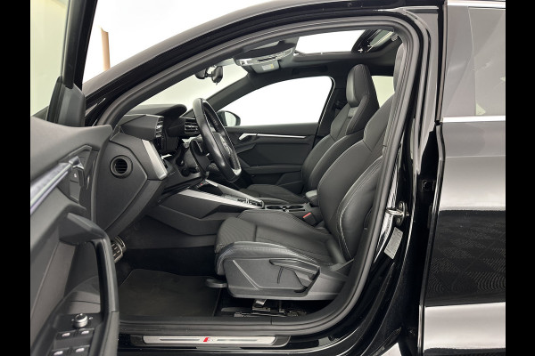 Audi A3 Limousine 30 TFSI S-Line Edition (INCL-BTW) Aut. *PANO | LEATHER-FABRIC | FULL-LED | AMBIENTLIGHT | SPORTSEATS | DIGI-COCKPIT | NAVI-FULLMAP | PRIVACYGLASS | SHIFTPADDLES | DAB+ | CRUISE | KEYLESS | PDC | 18"ALU*