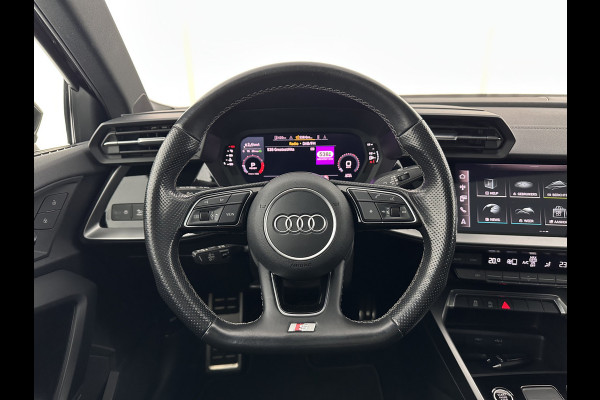 Audi A3 Limousine 30 TFSI S-Line Edition (INCL-BTW) Aut. *PANO | LEATHER-FABRIC | FULL-LED | AMBIENTLIGHT | SPORTSEATS | DIGI-COCKPIT | NAVI-FULLMAP | PRIVACYGLASS | SHIFTPADDLES | DAB+ | CRUISE | KEYLESS | PDC | 18"ALU*