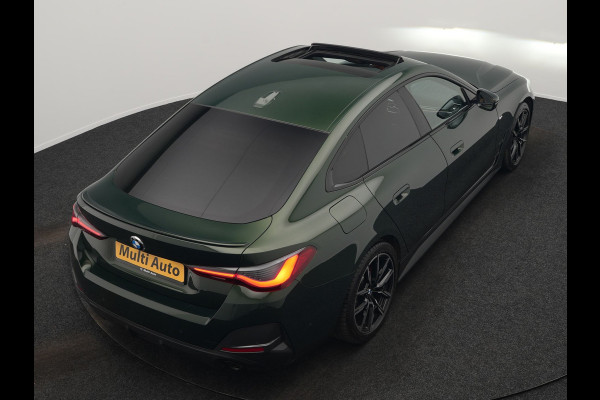 BMW 4 Serie Coupé 430i M Sport 245pk Dealer O.H Sanremo Green | Panodak | Lederen Competition Stoelen Memory & Verwarmd | Adaptive Onderstel | 360 Camera | Harman & Kardon | 19" L.M | Carbon | Apple Carplay | Navigatie | Blis | Virtual | DAB |