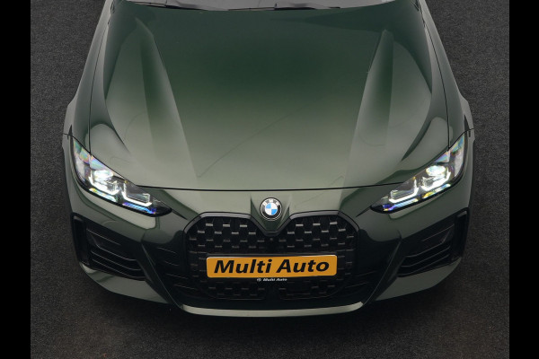 BMW 4 Serie Coupé 430i M Sport 245pk Dealer O.H Sanremo Green | Panodak | Lederen Competition Stoelen Memory & Verwarmd | Adaptive Onderstel | 360 Camera | Harman & Kardon | 19" L.M | Carbon | Apple Carplay | Navigatie | Blis | Virtual | DAB |
