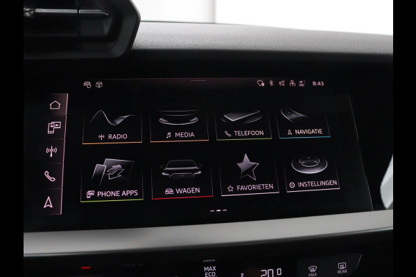 Audi A3 30 TFSI Advanced edition | Sportstoelen | Park Assist | Carplay | Virtual Cockpit | Audi Sound | Full LED | Navigatie | Sportstuur | Climate control | Bluetooth | Cruise control