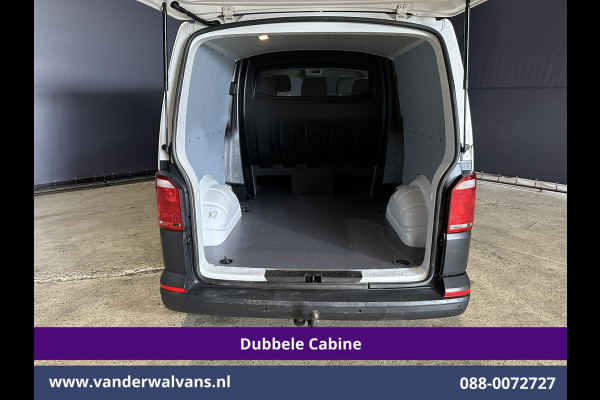 Volkswagen Transporter 2.0 TDI 150pk L2H1 Dubbele Cabine Airco | 5-Zits | Navigatie | Apple Carplay | Cruisecontrol Android Auto, 2500kg Trekhaak, Parkeersensoren, Achterklep