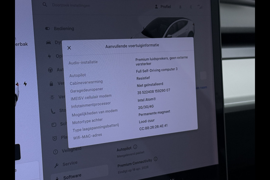 Tesla Model 3 SR+ 325PK AutoPilot Ivory-Leder Pano-Dak Adaptive Cruise Lmv 18" Camera's Elektr.-Stuur+Stoelen+Spiegels+Geheugen+Easy-Entry+Ver Ecc Navi Led DAB Voorverwarmen interieur via App Keyless One-Pedal-Drive 1e Eigenaar Origineel Nederlandse Auto 1.584kg