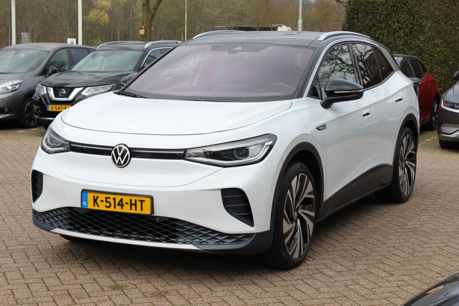 Volkswagen ID.4 Max 77 kWh / Full option! / SoH 92% / Trekhaak / Panoramadak / Camera / Head-up / Keyless / 21'' / ACC / Dodehoek / Elektr. stoelen / Massage / Navigatie / Stuurverwarming