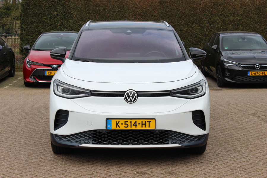 Volkswagen ID.4 Max 77 kWh / Full option! / SoH 92% / Trekhaak / Panoramadak / Camera / Head-up / Keyless / 21'' / ACC / Dodehoek / Elektr. stoelen / Massage / Navigatie / Stuurverwarming