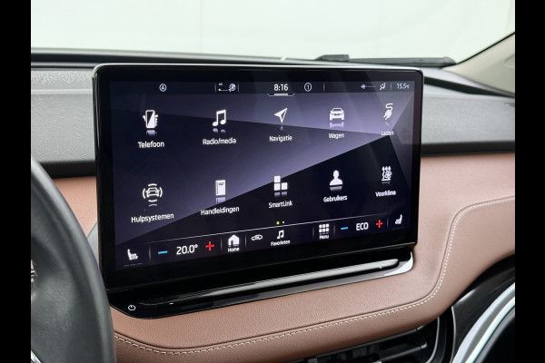 Škoda ENYAQ iV 80 Leer Pano-Dak/SchuifDak SOH 93% Trekhaak Camera Navi Ecc Apple Carplay Android Auto Pdc Cruise Control Privacy Glas Led DAB Stuur+Stoel+a-Bankverwarmd Elek.Achterklep Lane Assist Keyless Luxus 1e Eigenaar Origineel Nederlandse Auto Dealeronderhouden 1.000kg Trekvermogen